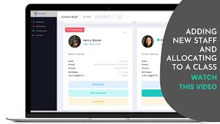 How to add and allocate staff to a classroom