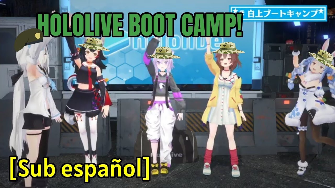 [3D Stream] los mejores momentos de Hololive boot camp [hololive] [Sub español]