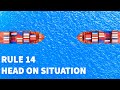 Rule 14: Head On Situation | Navigation Rules Of The Road