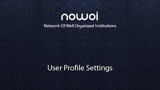 NOWOI - Profile Settings