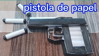 DIY como hacer tu pistola de papel que dispara #Manualidades