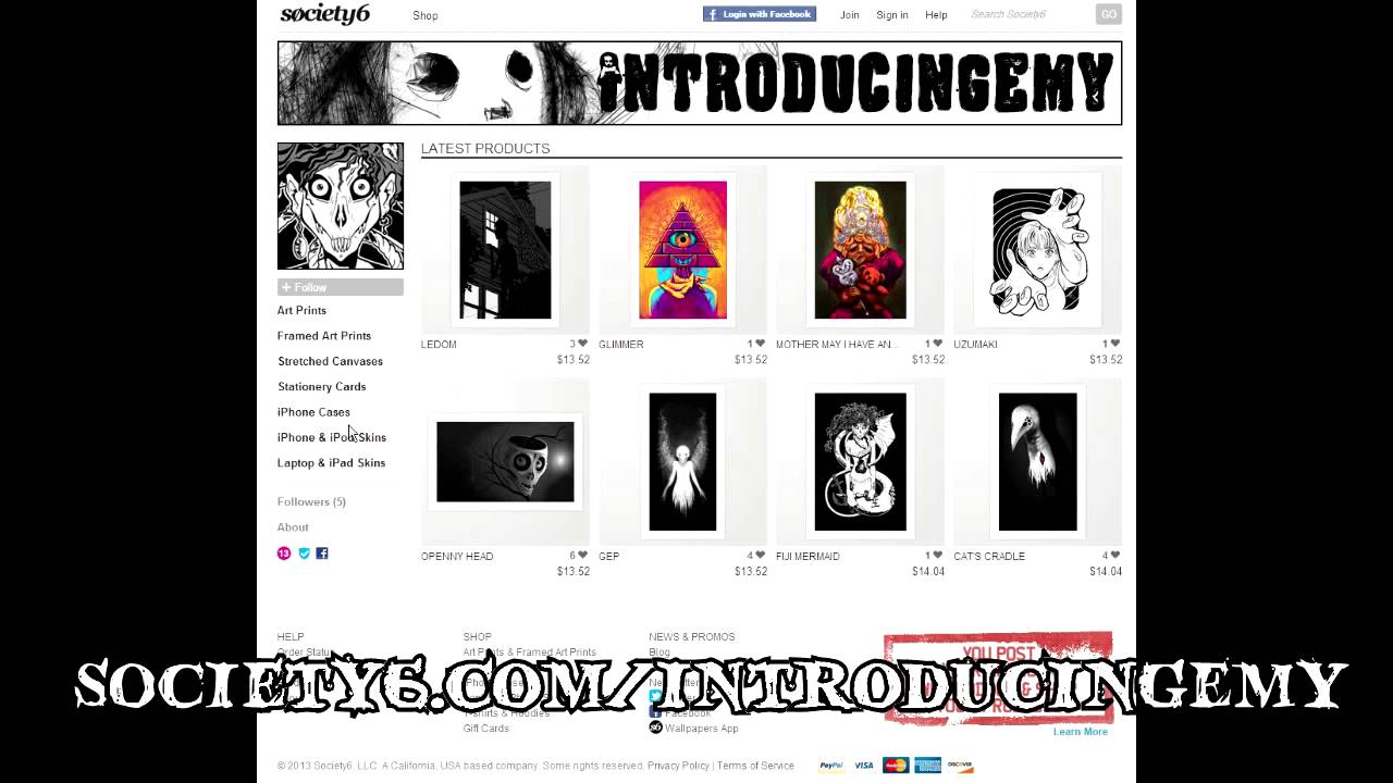 Society6 Promo! YouTube