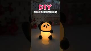 🐼 DIY Cute Panda Lamp | Aesthetic Night Lamp Idea #shorts #viralshorts #diy #trending #handmade