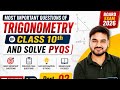 Trigonometry Most Important PYQs 🔥 Class 10 Maths Board Exam 2026 | Part-02