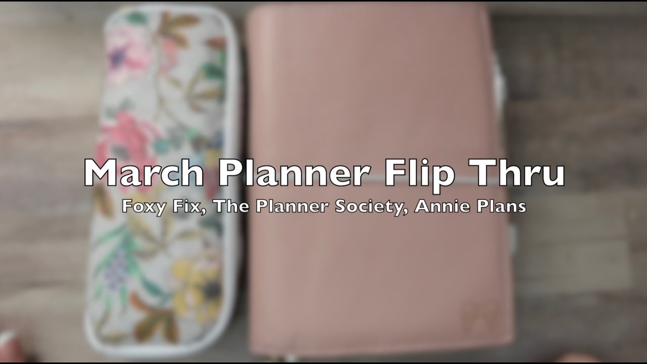March Planner Flip || Foxy Fix, The Planner Society, Annie Plans ...