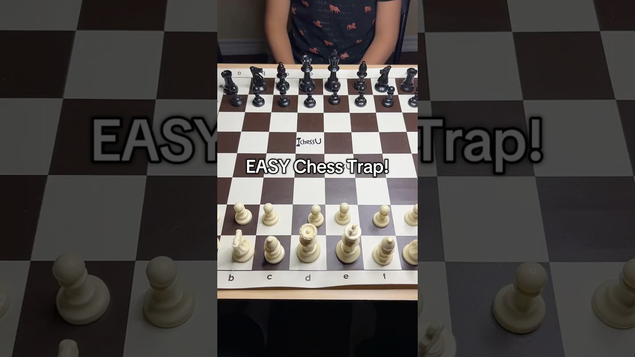 Learn This VERY EASY Chess Trap!♟️ #chess #chessgame #chessstrategy #chesstraps #shorts