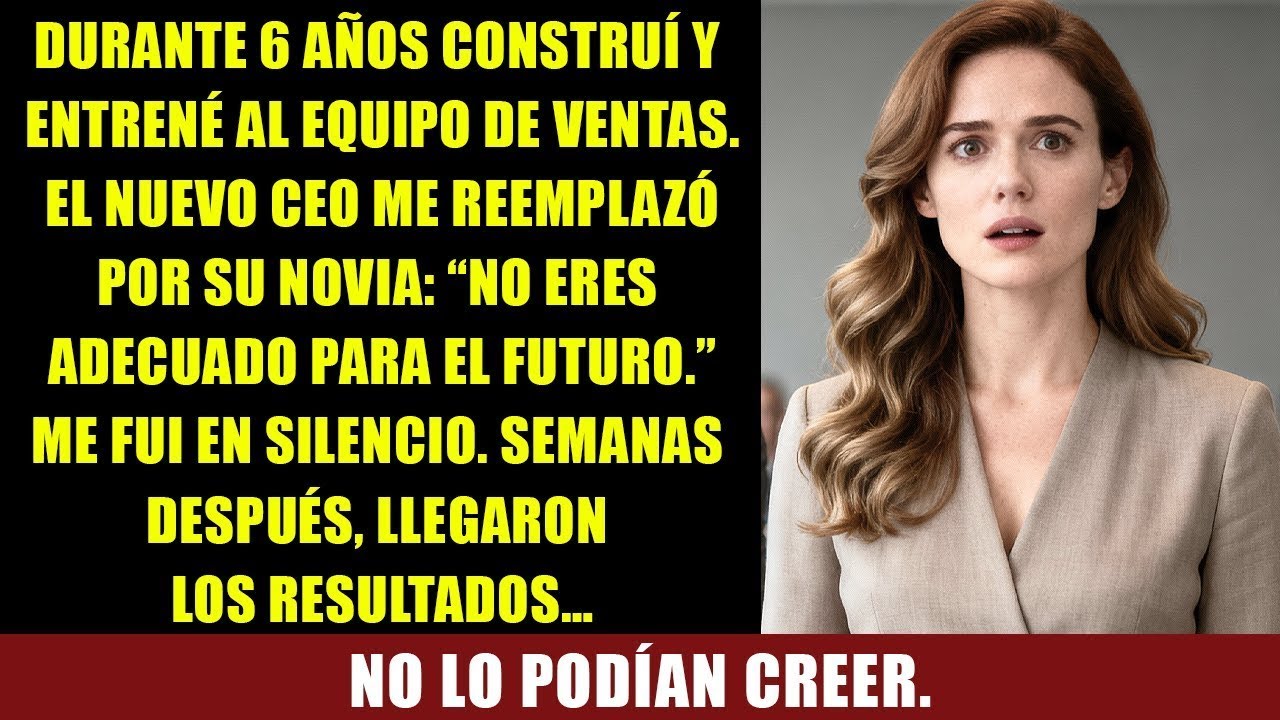 El Nuevo CEO Me Despidió Para Contratar a Su Novia Tras Yo Construir Todo el Departamento de Venta