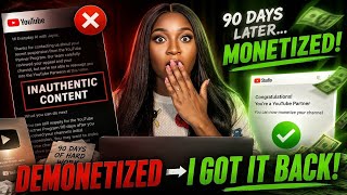 I Got Inauthentic Content claims REMONETIZED — Here's Exactly What I Changed