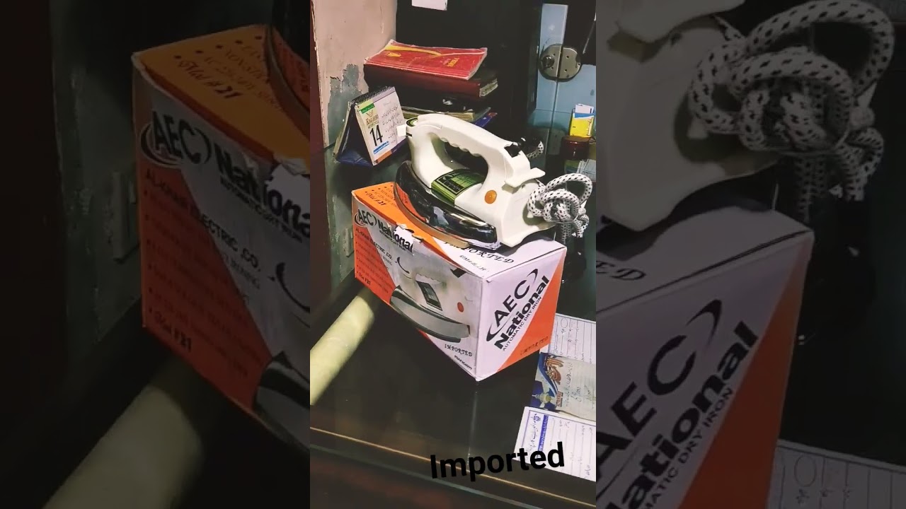 The new (AEC) National Iron with impoted Automatic Dry Iron.