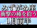 みずがめ座♒︎1月前半 衝撃の種を拾う Aquarius✴︎January