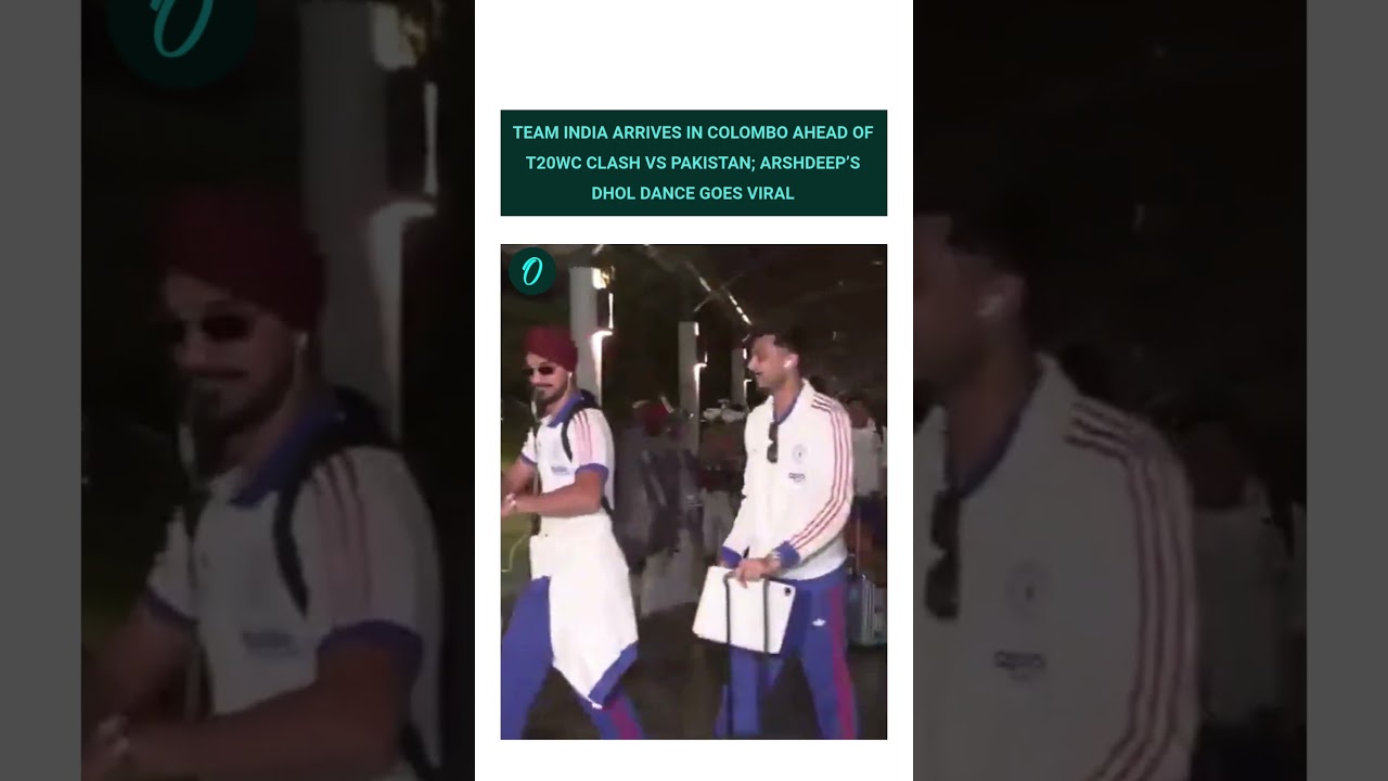 Team India arrives in Colombo ahead of T20WC clash vs Pakistan; Arshdeep’s dhol dance goes viral.