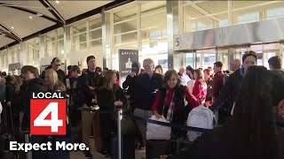'Ground stop' changed to 'ground delay' at Detroit Metro Airport