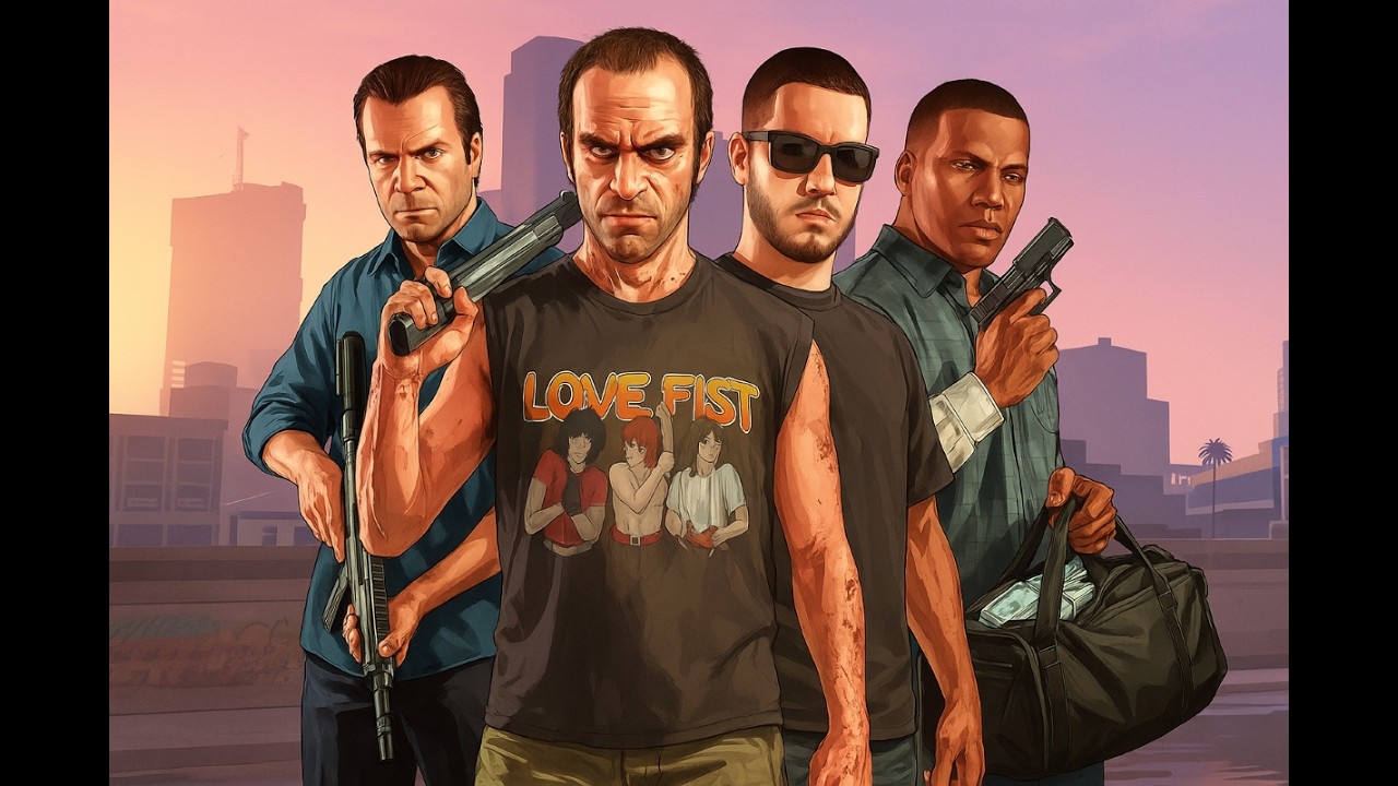 GTA 5: NAPAD NA BANK  I  WYPADEK W LESIE