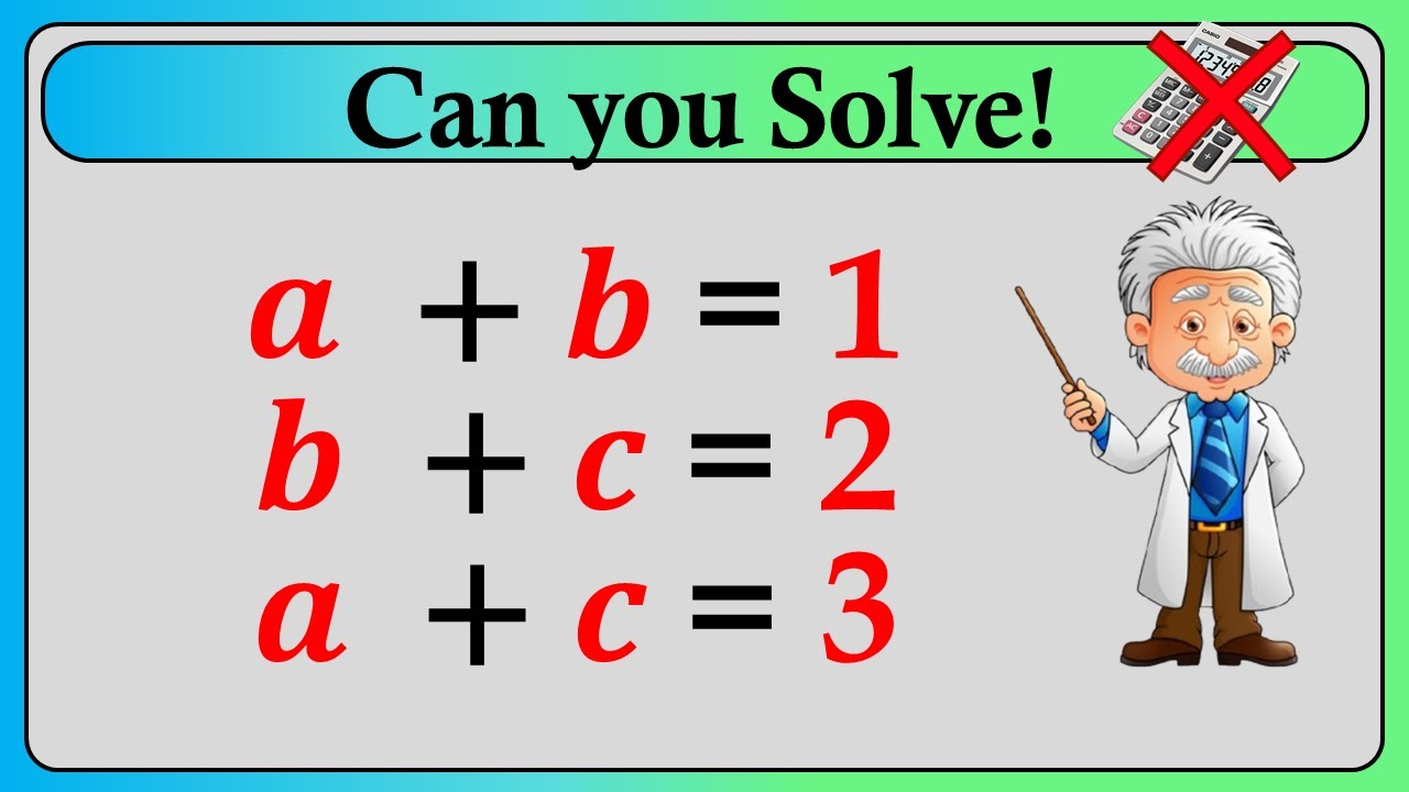 Nice Algebra Math Simplification | Find the Value of a & b - YouTube