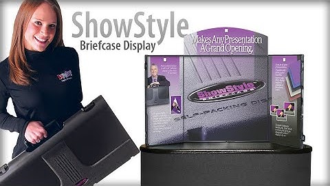ShowStyle Briefcase Display by EXPOGO.