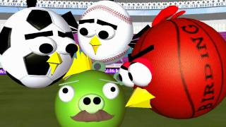 Ball Games with the Angry Birds  ♫ 3D animated spoof ☺ FunVideoTV-style