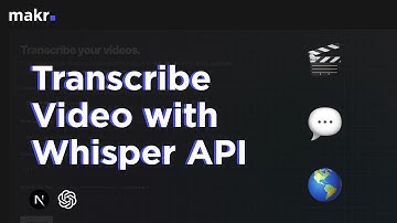 Transcribe and Translate Videos with Whisper API and Next.js