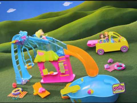 Polly Pocket | Flip 'n' Swim Pool Playset