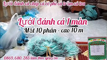 lưới đánh cá chép - lưới đánh cá rô phi - lưới đánh cá mè cá tra _ lưới đánh cá ao sông Hồ đầm