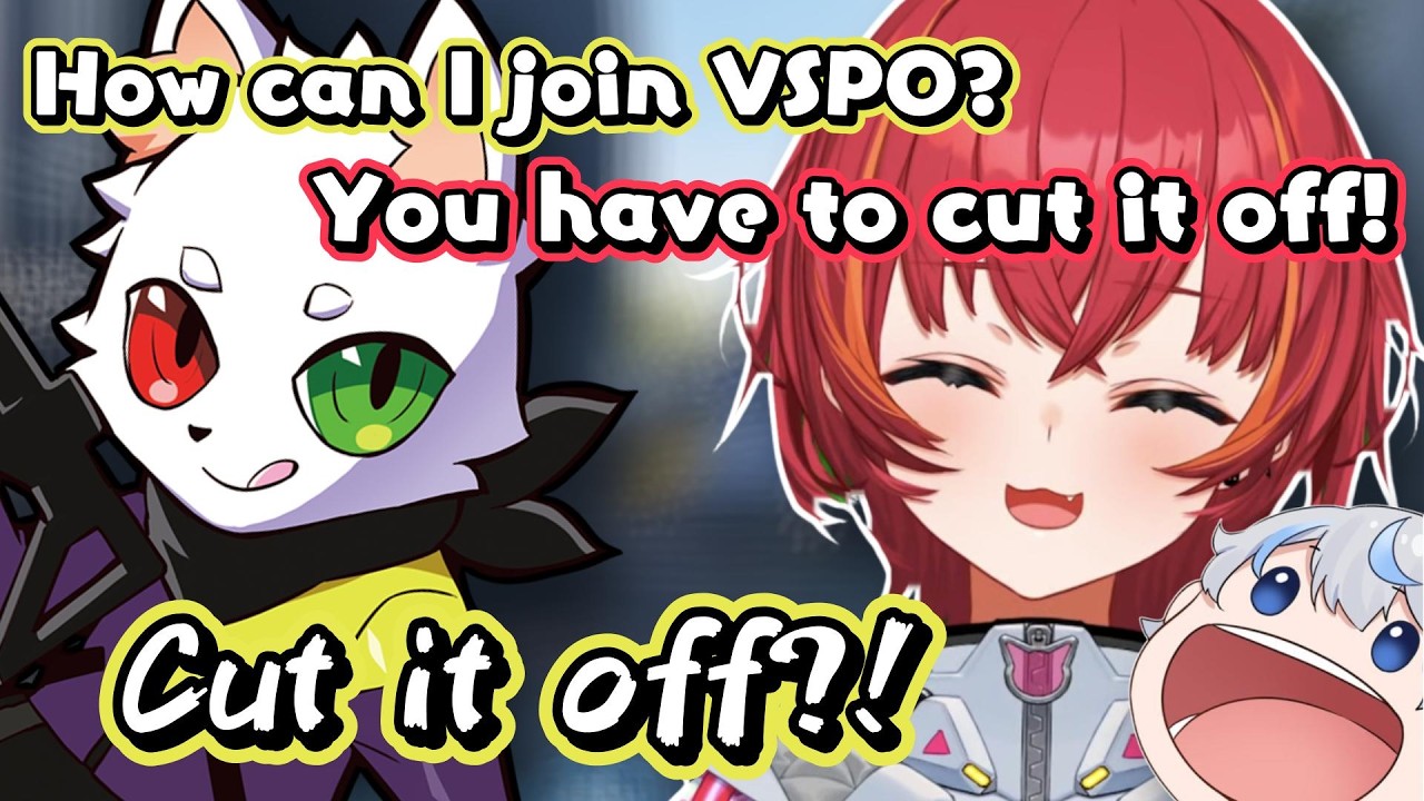 【Vspo/Eng Sub】Tsuna tells Ras that if he wants to join VSPO, he has to cut it off.