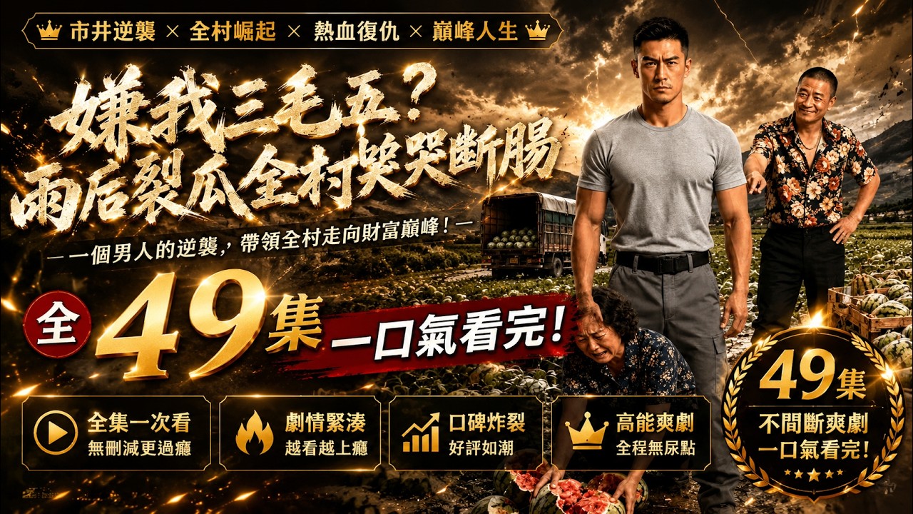嫌我三毛五？雨後裂瓜全村哭斷腸