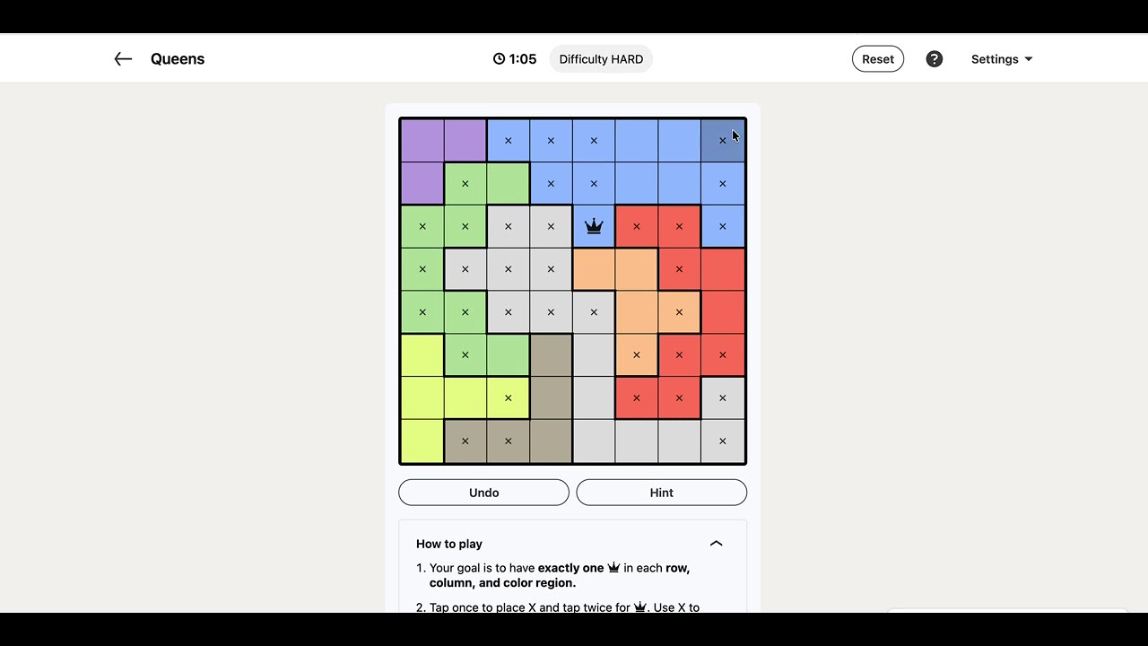 LinkedIn Queens Answer Today | 07 June 2026 - Puzzle #768