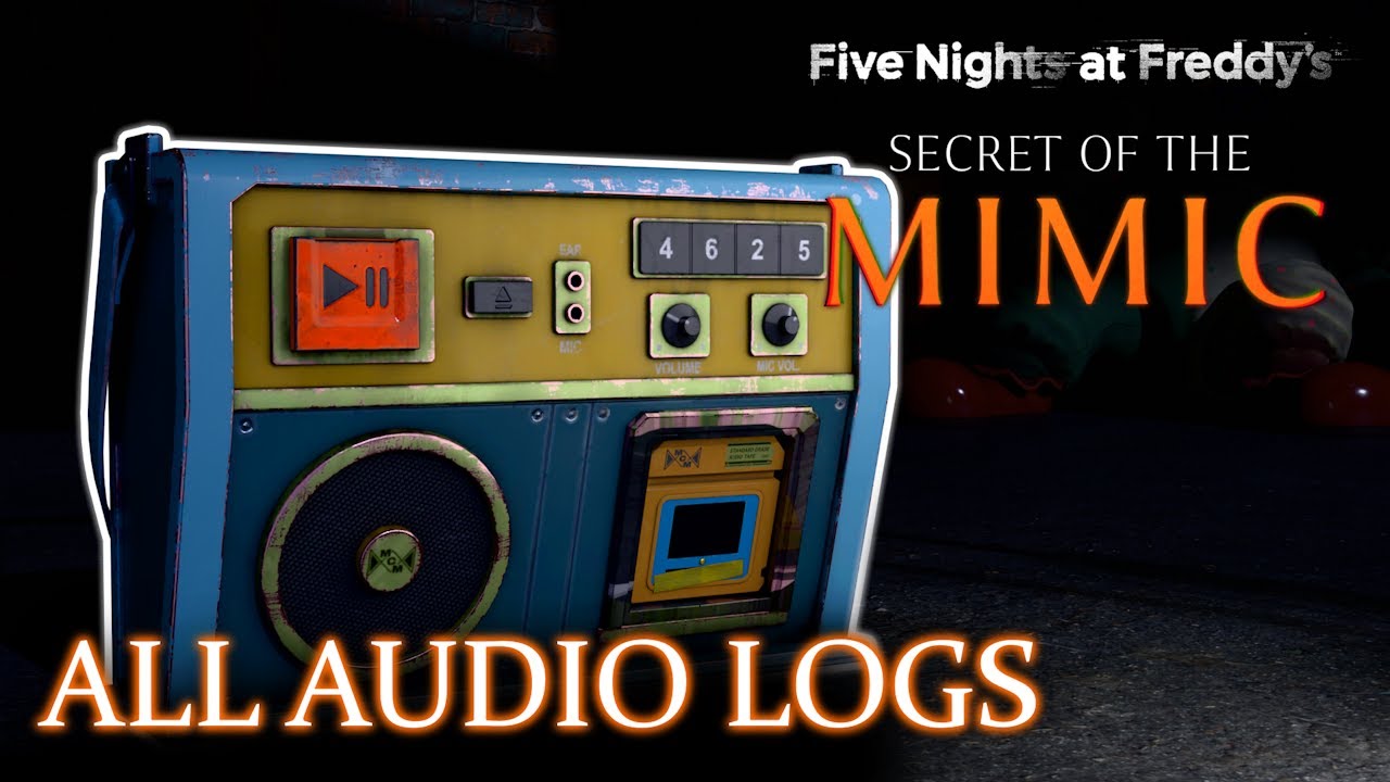 All 22 Audio Logs (w/ Subtitles) | FNAF Secret Of The Mimic