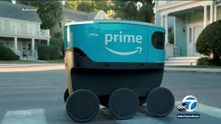 Amazon Scout: The self-driving robots now making deliveries in Irvine | ABC7 screenshot 5