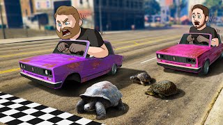 Who Can Build The SLOWEST Race Car Challenge! | GTA5 screenshot 5