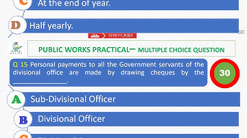 Public Works MCQ PIPFA Online Objective Questions Solved CPWA Code