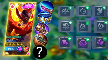 Aldous Best Hyper Build And Emblem Season 2022 | One hit kill Build || Aldous Best Build 2022