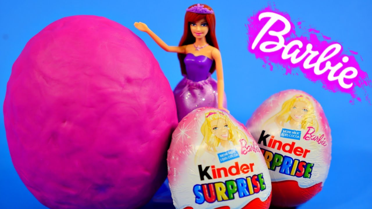 Kinder Chocolate Surprise Eggs Barbie My Little Pony Toys Play Doh Surprise Egg Zelfs