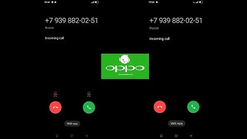 OPPO A17 vs OPPO A57s Incoming Call (Screen Video)