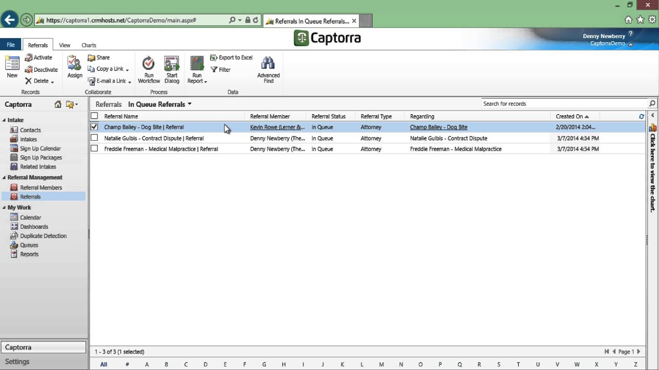 Captorra Referral Management