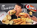 FIRST TIME Trying RAISING CANES  Chick fil A vs  Raising Canes FAST FOOD REVIEW