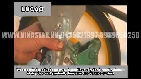 Multi functional B007 corn and rice puffing machine