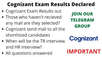 Results out Cognizant Assessment Round| When will be interview? | Cognizant Genc | TR Round HR Round