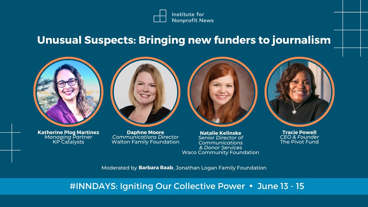 Unusual Suspects: Bringing new funders to journalism
