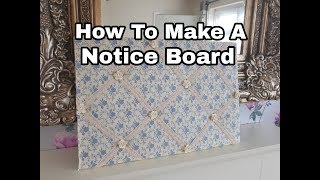 How To Make A Notice Board - DIY - Vintage Themed - Gift - Craft Fair Idea