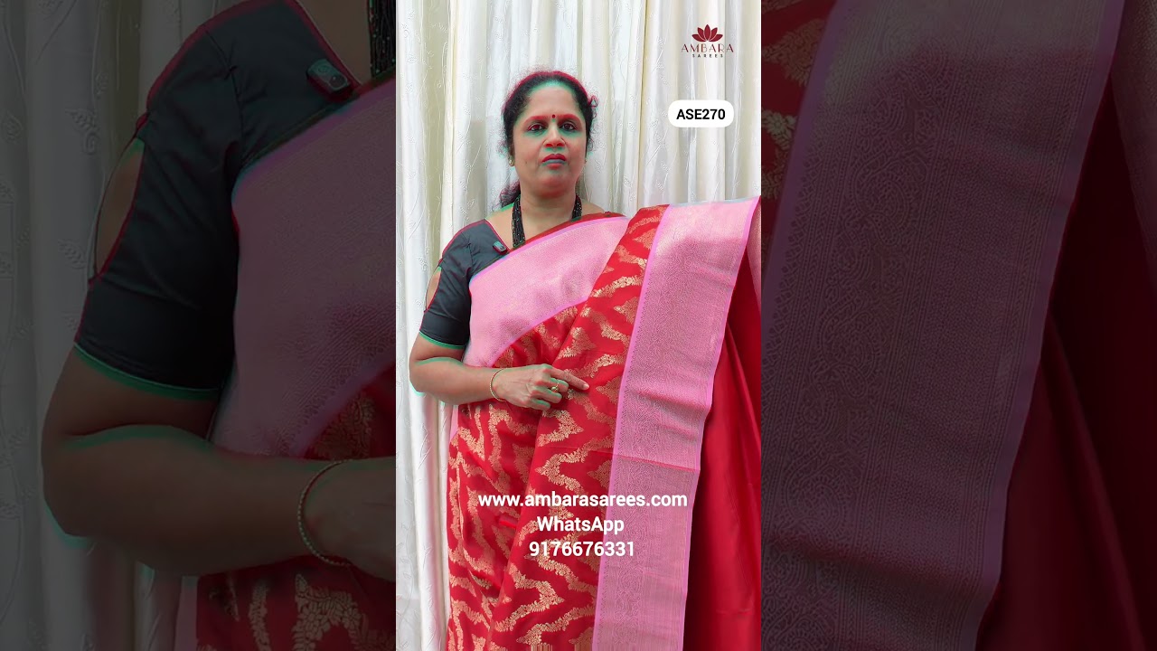 Semi Kanchi silk || Rs 1400+shipping|| www.ambarasarees.com || what’s app 9176676331