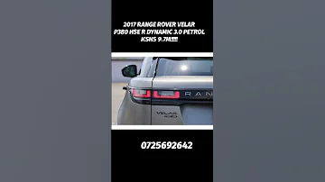 2017 RANGE ROVER VELAR P380 HSE R DYNAMIC FOR KSHS 9 7M 0725692642 