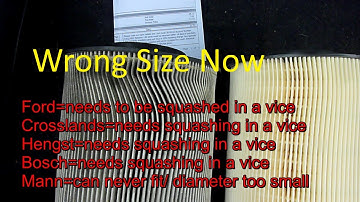 Manufacturers Are Now Making their Air Filters the WRONG Size