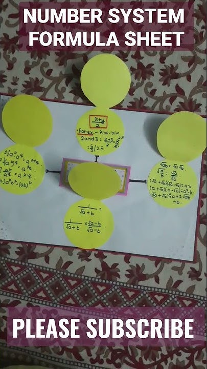 Number System Formula Sheet || #shorts , #ytshorts - YouTube