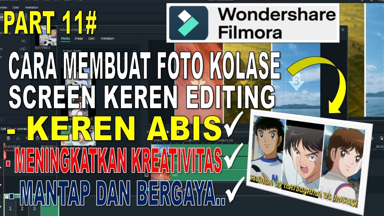 Cara Membuat Kolase Foto Screen di Wondershare Filmora Part 11