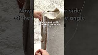 How to create an invisible edge on the outside back of an upholstered chair