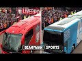 Man City Liverpool Team Buses Arrive At Anfield For HUGE Premier League Clash