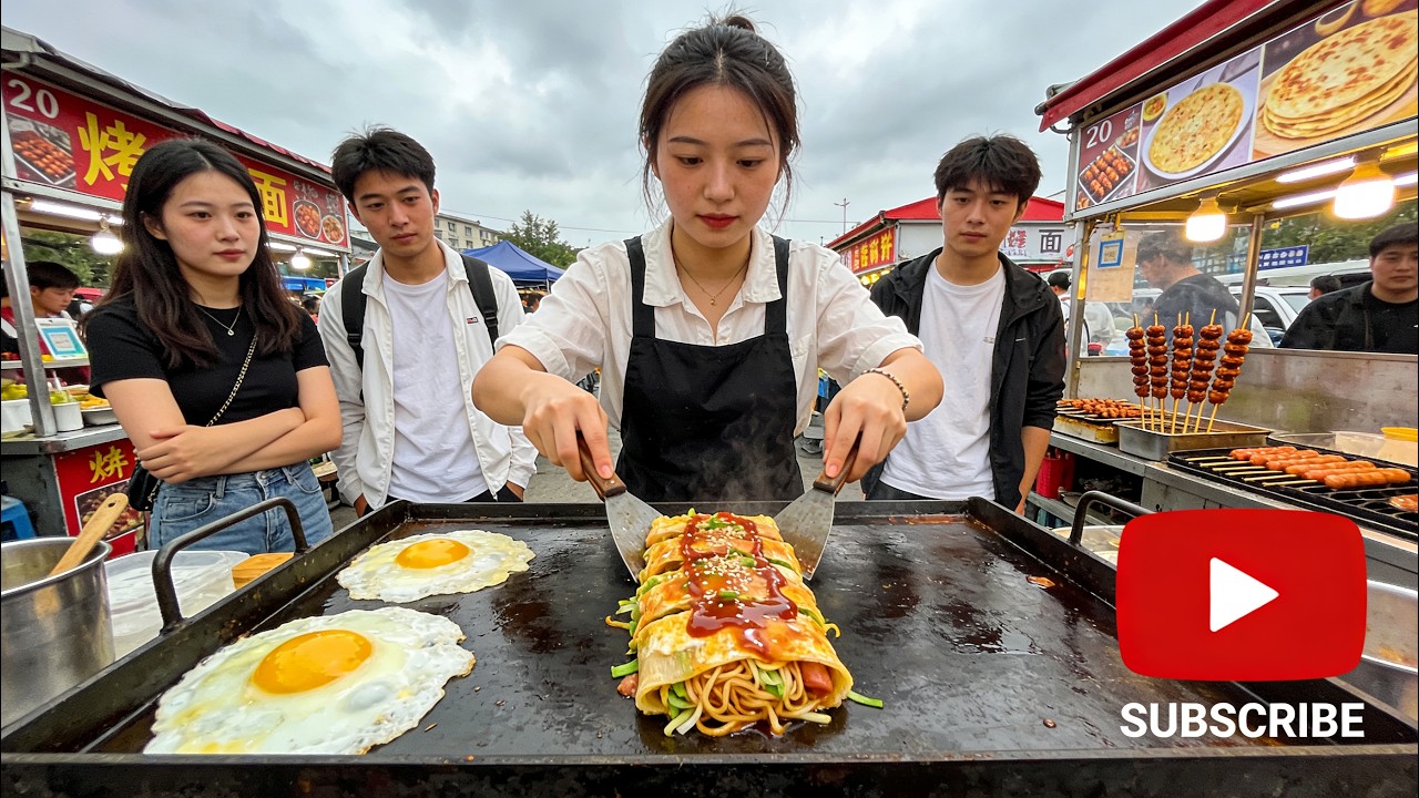🔴 LIVE｜Grilled Cold Noodles🔥街頭美食：烤冷麵 🍜STREET FOOD[길거리음식/屋台グルメ]【ASMR】20260225