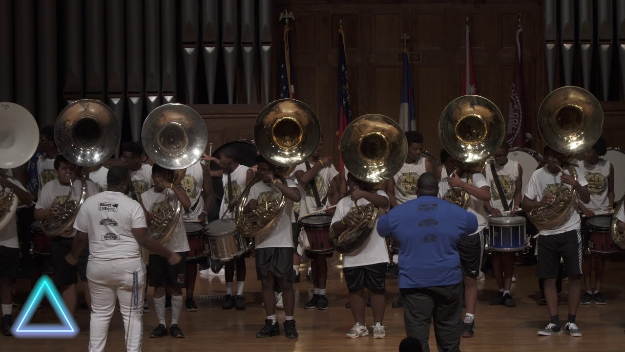 2019 Precision Camp - Drumline and Tubas inside