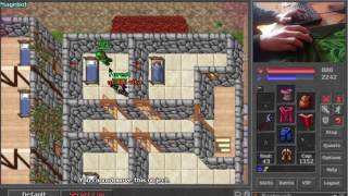 Tibia 8.60::WAR Forest Push Dash & Mouse & Mouse cam (Test Video)