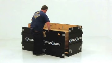 Collapsible Wood Crate: One Person Assembly